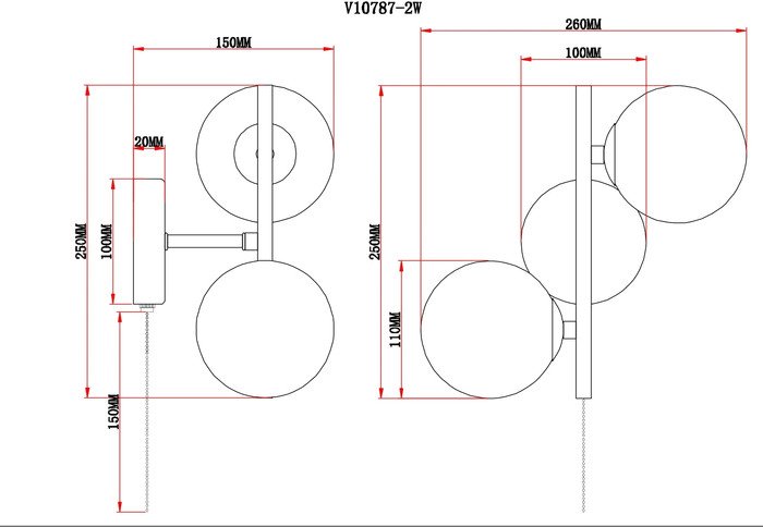 Бра Moderli Molly V10794-2W - фото2