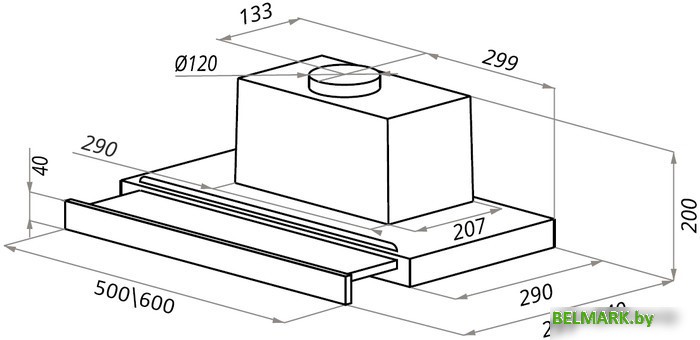 Кухонная вытяжка Ciarko Turbo 50 GBK - фото2