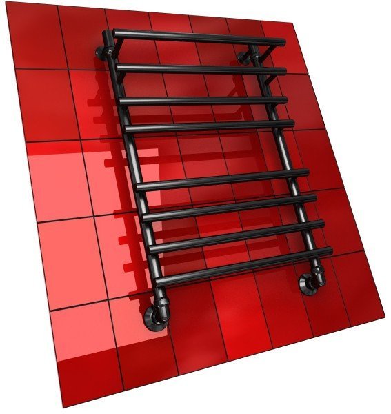 Полотенцесушитель Двин F8 BL Primo 80x50 (черный матовый) - фото2