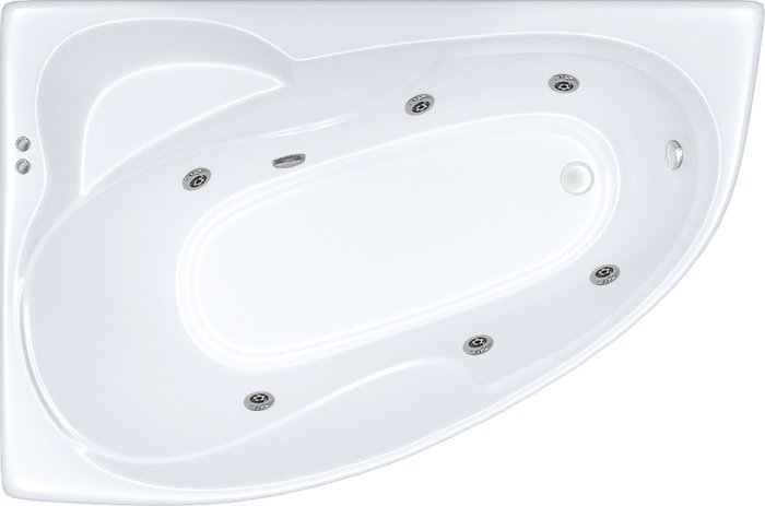 Ванна Triton Изабель 170x100 R Базовая Flat (с гидромассажем) - фото