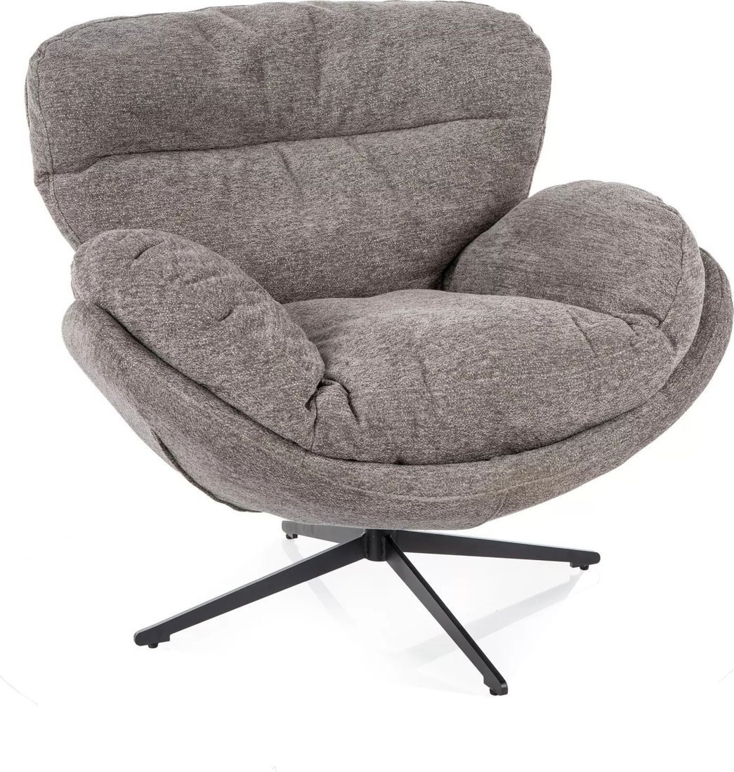 Интерьерное кресло Signal Florence Raven (серый/черный) - фото