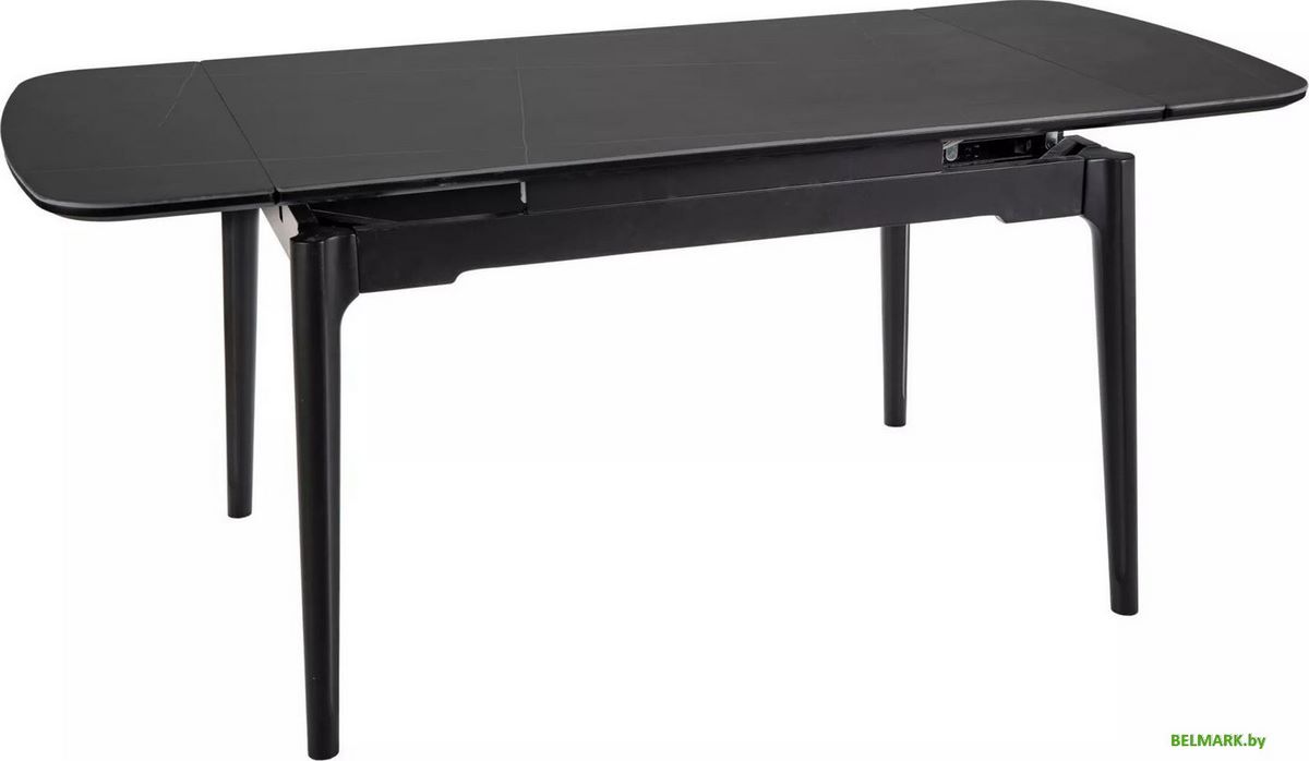 Кухонный стол Signal Sento 120-180/80 (черный/черный) - фото
