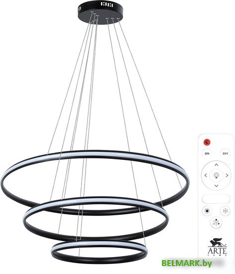 Подвесная люстра Arte Lamp Meridiana A2198SP-3BK - фото