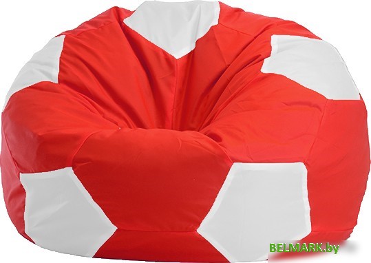 Кресло-мешок Flagman Мяч Стандарт М1.1-181 (красный/белый) - фото