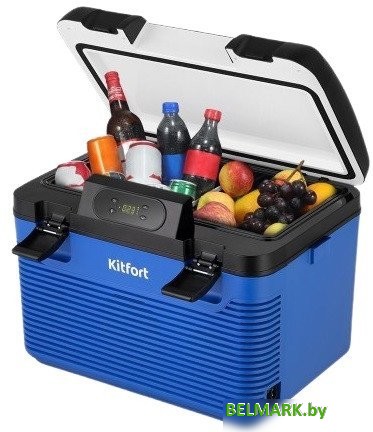 Термоэлектрический автохолодильник Kitfort KT-2430 18л (синий) - фото