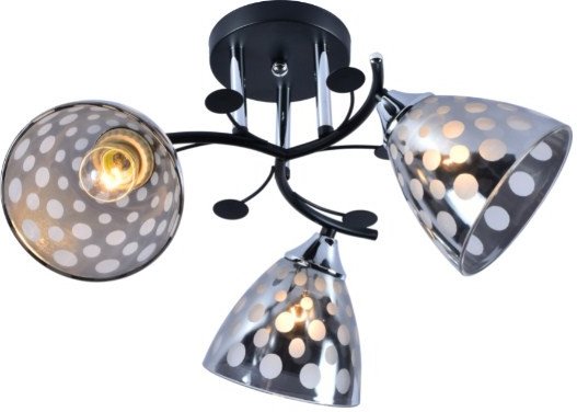 Припотолочная люстра Mirastyle MX-5143B/3 BK+CR - фото