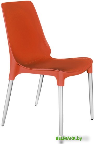 Стул Sheffilton SHT-S75-1 (красный/хром лак) - фото