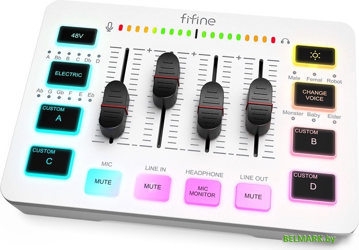 Микшерный пульт FIFINE SC3 (белый) - фото2