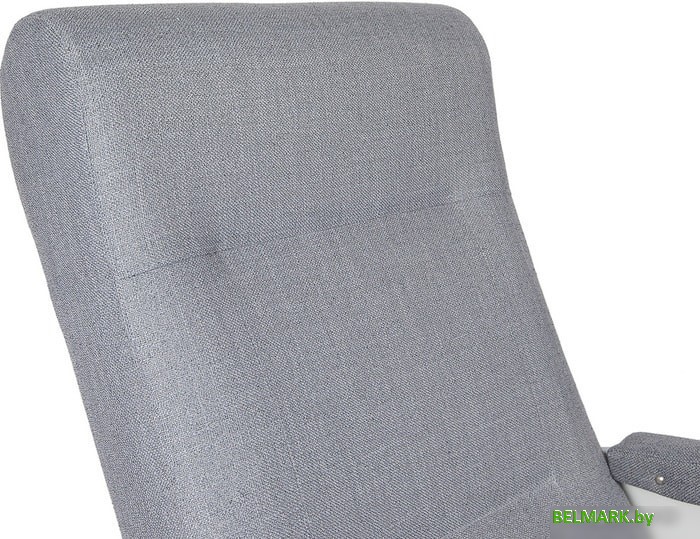 Кресло-качалка Бастион 2 с подножкой (рогожка, Мемори 15/белый) - фото2