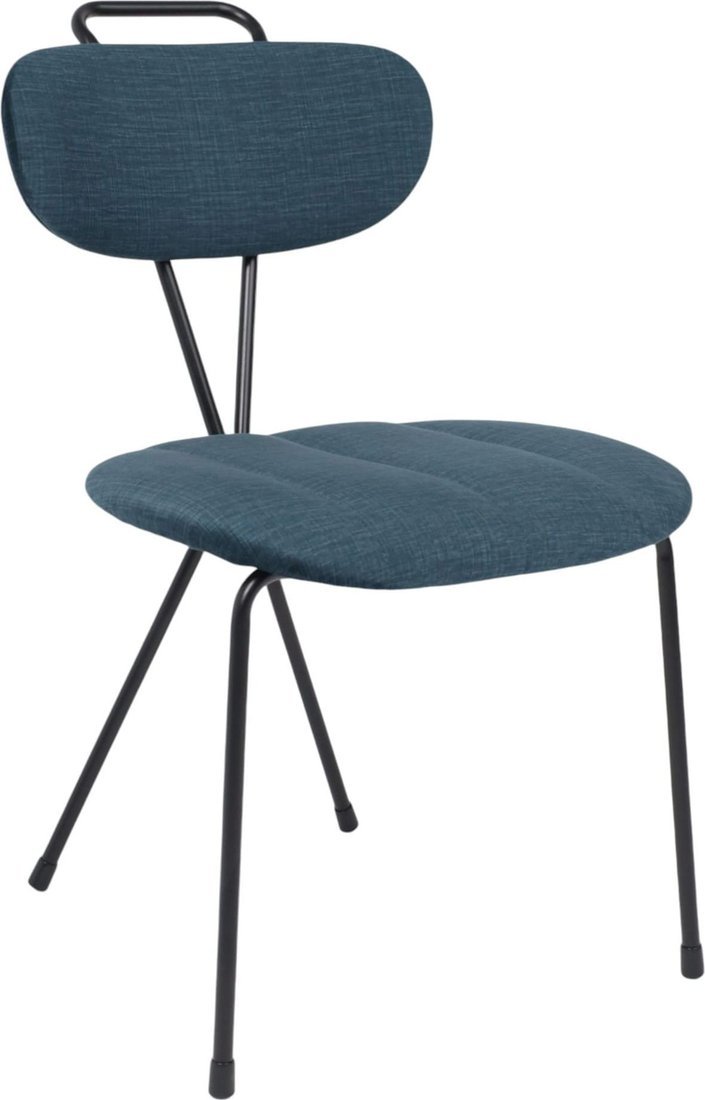 Стул AksHome Tori (темно-бирюзовый велюр Voss 86/черный) - фото