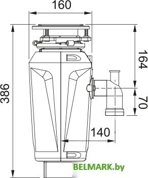 Измельчитель пищевых отходов Franke Slim 100 134.0715.095 - фото2