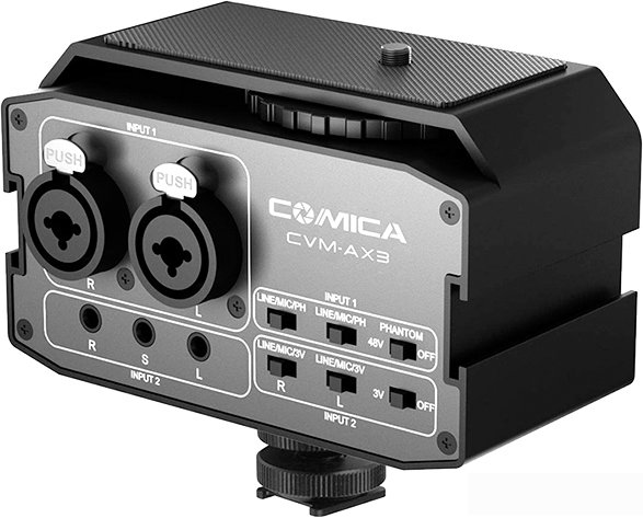Накамерный аудиомикшер Comica CVM-AX3 - фото
