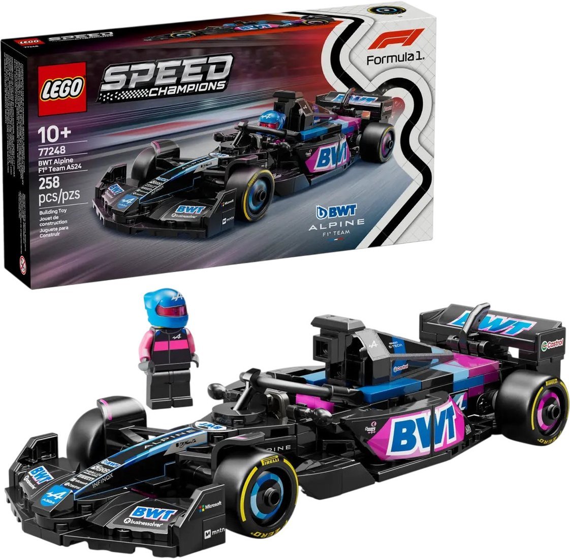 Конструктор LEGO Speed Champions 77248 Гоночный автомобиль BWT Alpine F1 Team A524 - фото