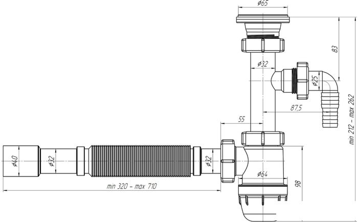 Сифон Ани Пласт BM1315 - фото2