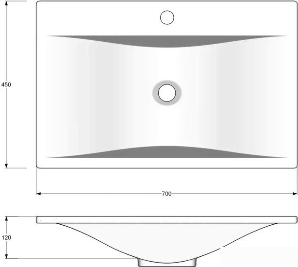 Умывальник Madera Pulsus 70 - фото2