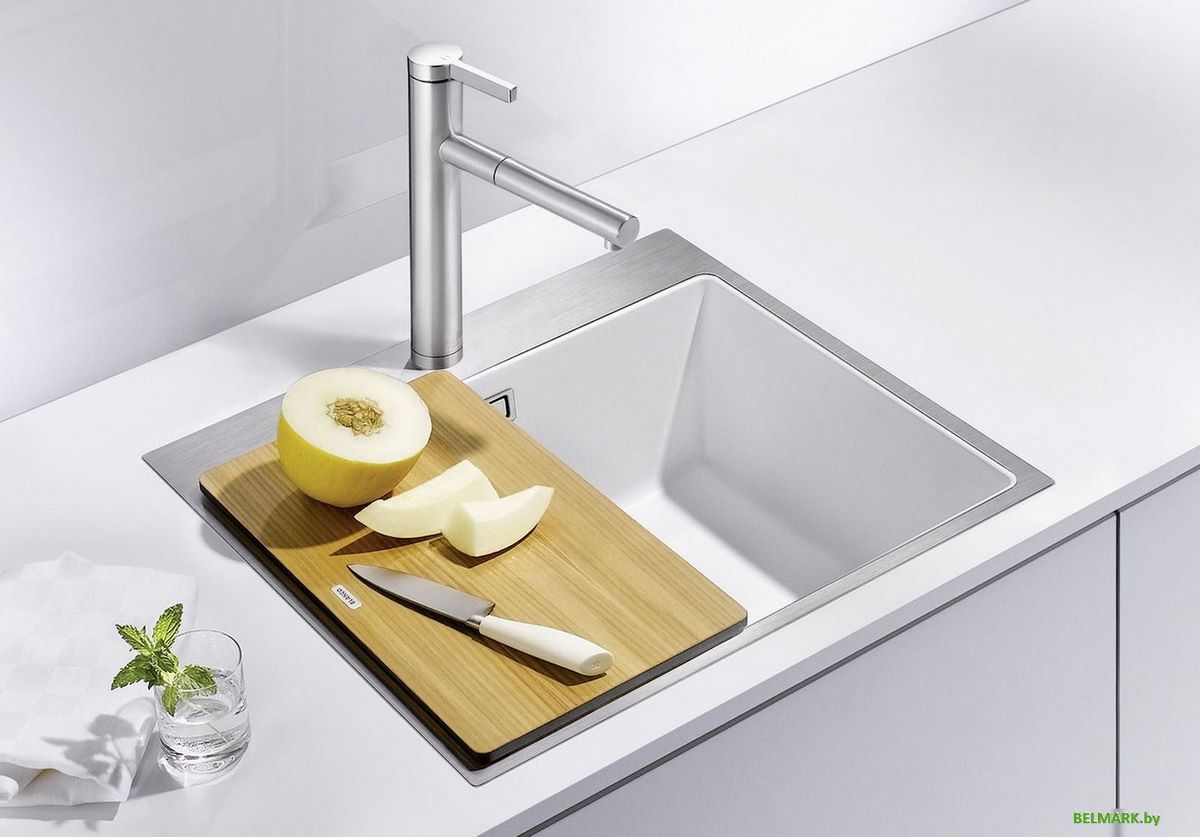 Кухонная мойка Blanco Subline 500-IF/A SteelFrame 526000 (антрацит) - фото2