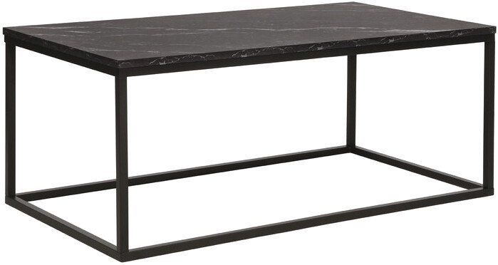 Журнальный столик Signal ROSSI A (черный мрамор/черный) - фото