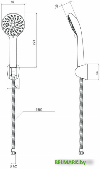 Душевой гарнитур Deante Avis NGV 041K - фото2