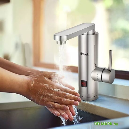 Проточный электрический водонагреватель-кран Kitfort KT-4029 - фото2