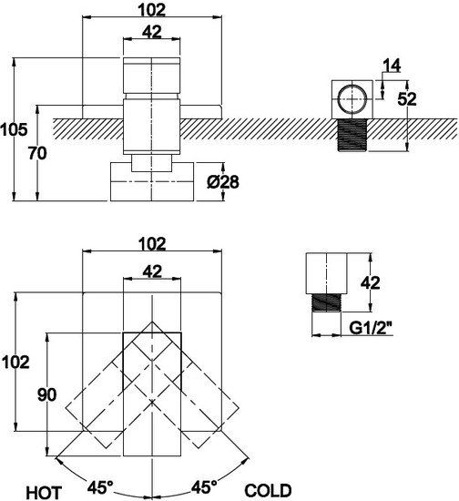 Смеситель Kaiser Sonat (бронза) [34177-1] - фото2