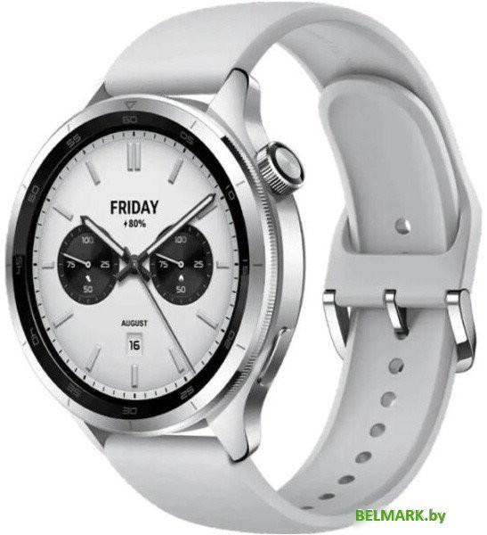 Умные часы Xiaomi Watch S4 (серебристый, международная версия) - фото