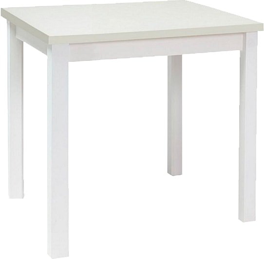 Кухонный стол Signal Adam 90x65 (белый матовый) - фото
