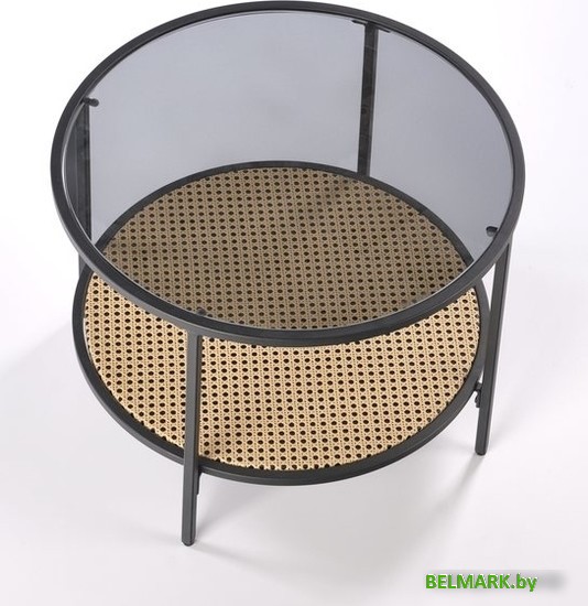 Журнальный столик Halmar Dakota (дымчатый/натуральный) - фото2