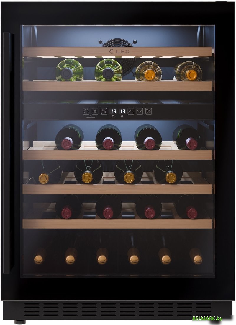 Винный шкаф LEX LWD6046BL Dual Zone - фото
