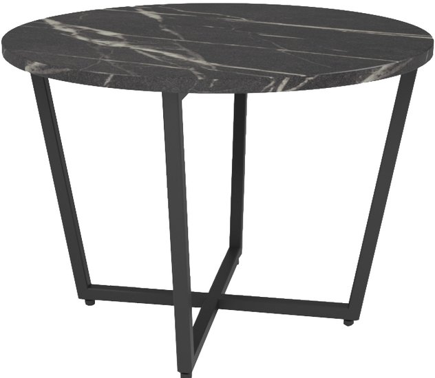 Журнальный столик Дабер 005 СЖ5.0.2.12 (черный/мрамор черный) - фото