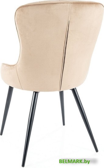 Стул Signal Lotus Velvet (bluvel 28 бежевый/черный) - фото2