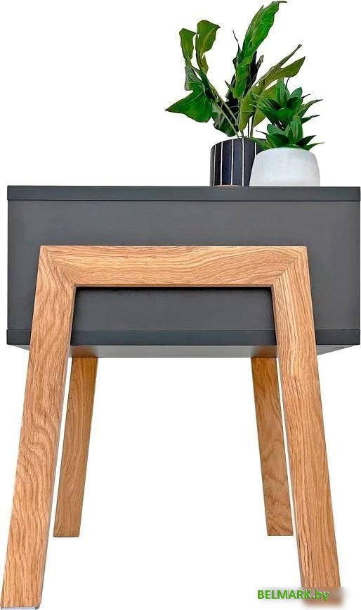 Тумба Crafto Руби 02 44x40x50 (графит) - фото2