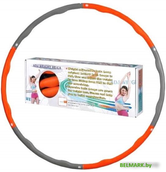 Массажный обруч Pro-Supra Orion 049-HR (оранжевый/серый) - фото