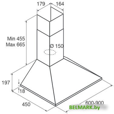 Кухонная вытяжка Jetair Gaia WH/A/60 PRF0112627B - фото2