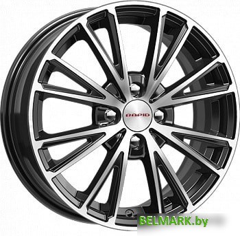 Литые диски K&K Меандр 16x6" 4x114.3мм DIA 67.1мм ET 40мм Алмаз черный - фото