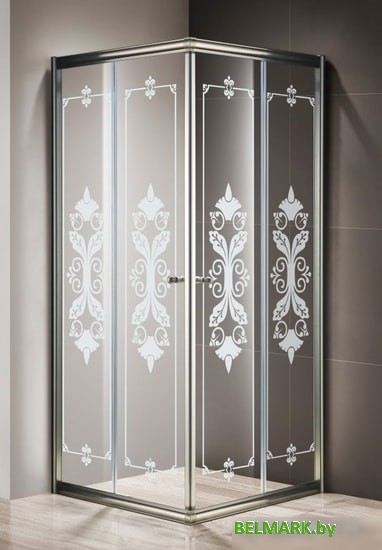 Душевой уголок Cezares Giubileo-R-2-90-Scorrevole-CP-Br - фото