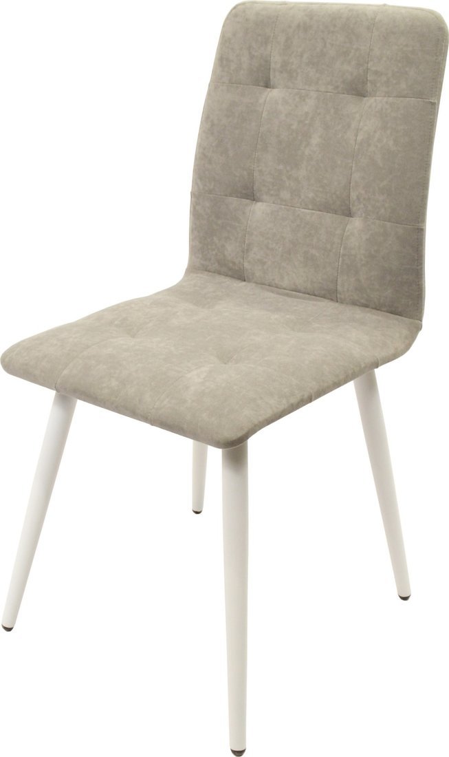 Мирабелла Марсель Велюр (серый/белый) - фото