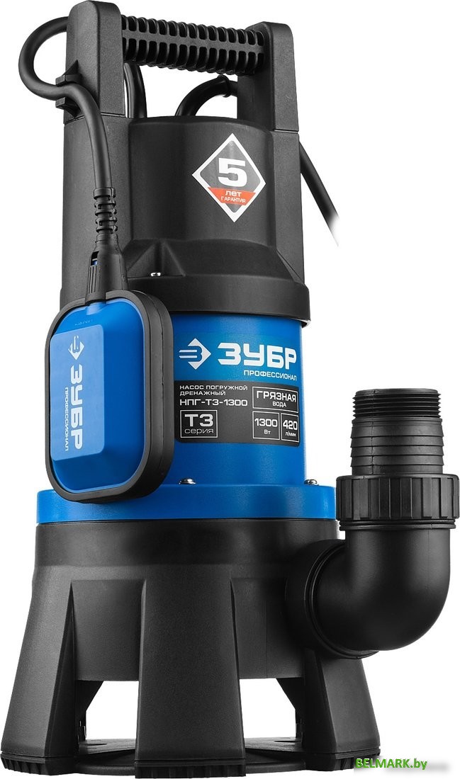 Дренажный насос Зубр НПГ-Т3-1300 - фото