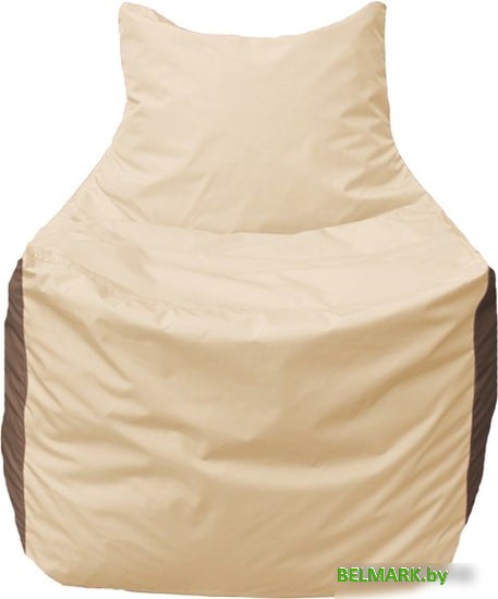 Кресло-мешок Flagman Фокс Ф2.1-146 (слоновая кость/коричневый) - фото2
