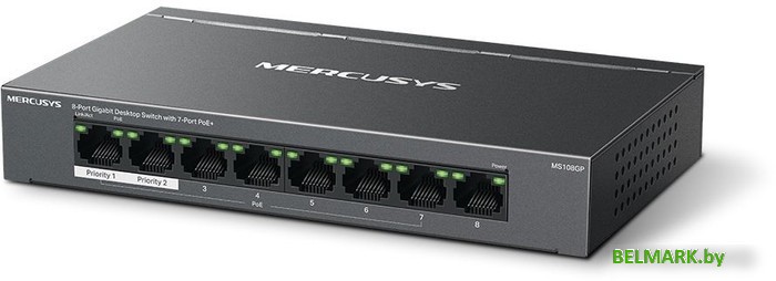 Неуправляемый коммутатор Mercusys MS108GP - фото2