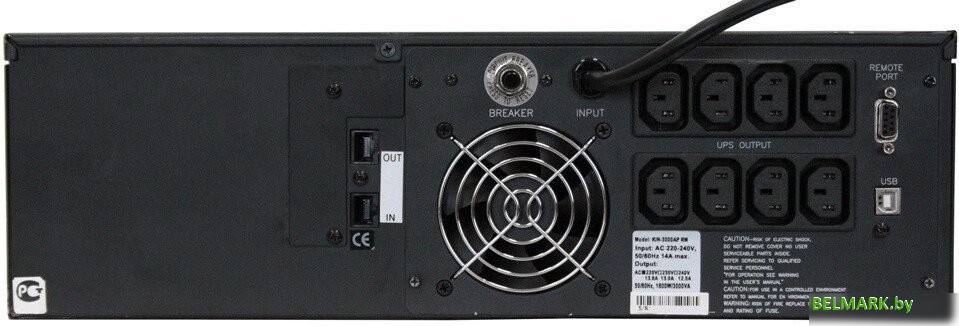Источник бесперебойного питания Powercom King Pro RM KIN-2200AP LCD - фото2
