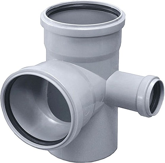 Фитинг Ostendorf HTEDR - крестовина правая угловая двухпл. 110х110х50x87° 115960 - фото