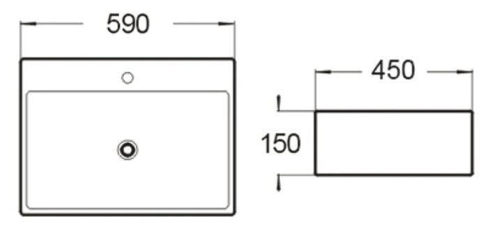 Умывальник SantiLine SL-1002 - фото2
