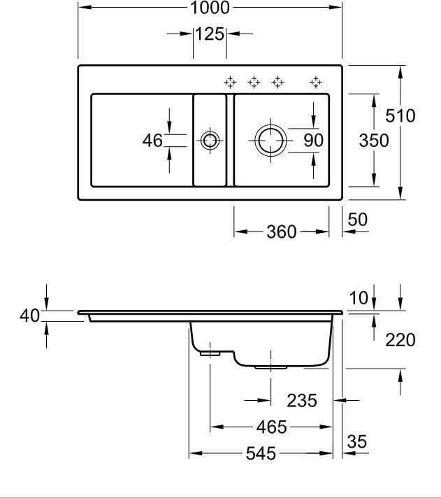 Кухонная мойка Villeroy & Boch Subway 60 671202I4 - фото2