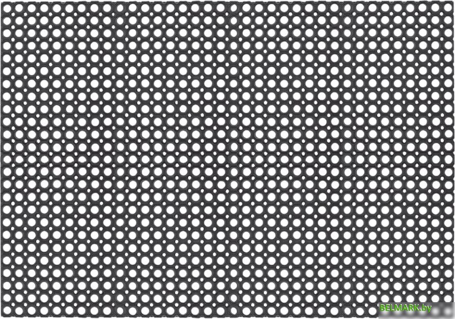 Придверный коврик Sundays Home Ячейка 100x150x1.6см 92246 (черный) - фото