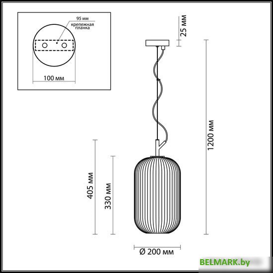 Подвесная люстра Odeon Light Roofi 4751/1 - фото2