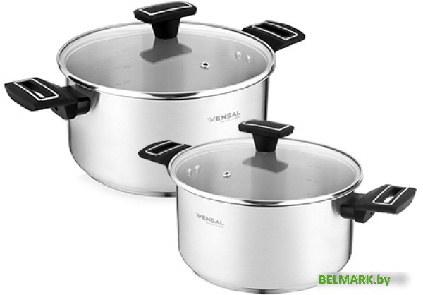 Набор кастрюль Vensal Noir VS1504 - фото