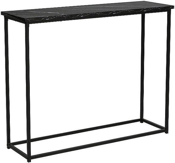 Журнальный столик Signal ROSSI C (черный мрамор/черный) - фото