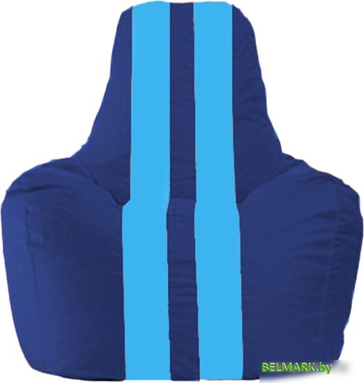 Кресло-мешок Flagman Спортинг С1.1-129 (синий/голубой) - фото