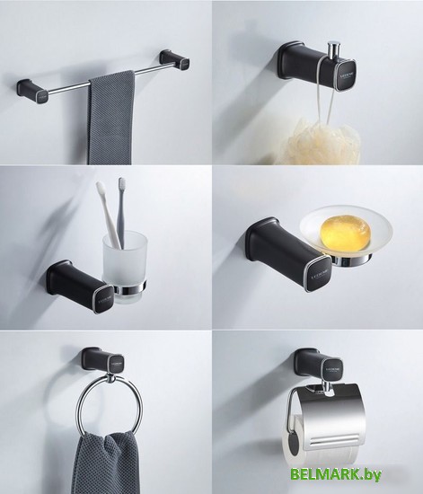 Набор аксессуаров для ванной Ledeme L30200B-6 - фото