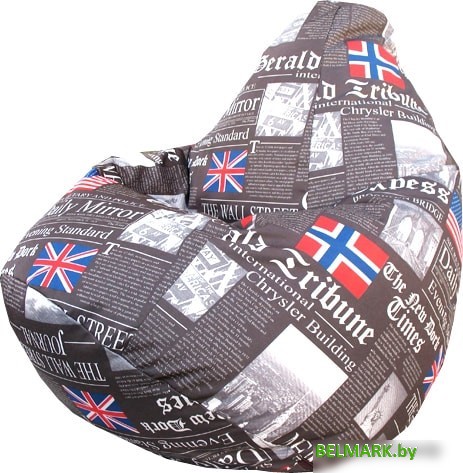 Кресло-мешок Flagman Груша Мега Г3.7-05 Times (коричневый) - фото